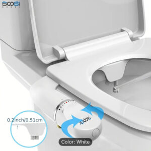 ultra slim bidet attachment for toilet seat